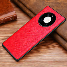 Handyhülle Hülle Luxus Leder Schutzhülle S02 für Huawei Mate 40E 4G Rot