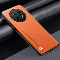 Handyhülle Hülle Luxus Leder Schutzhülle S02 für Huawei Nova Y91 Orange