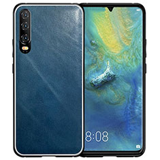 Handyhülle Hülle Luxus Leder Schutzhülle S02 für Huawei P30 Blau