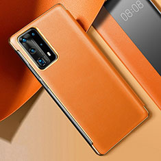 Handyhülle Hülle Luxus Leder Schutzhülle S02 für Huawei P40 Pro+ Plus Orange