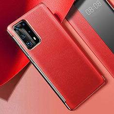 Handyhülle Hülle Luxus Leder Schutzhülle S02 für Huawei P40 Pro+ Plus Rot