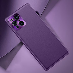 Handyhülle Hülle Luxus Leder Schutzhülle S02 für Oppo Find X3 5G Violett