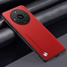 Handyhülle Hülle Luxus Leder Schutzhülle S02 für Realme 11 Pro+ Plus 5G Rot