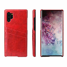Handyhülle Hülle Luxus Leder Schutzhülle S02 für Samsung Galaxy Note 10 Plus 5G Rot
