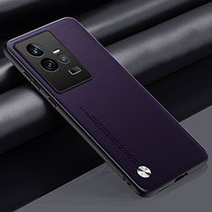 Handyhülle Hülle Luxus Leder Schutzhülle S02 für Vivo iQOO 11 Pro 5G Violett
