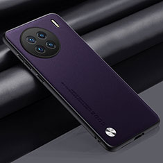 Handyhülle Hülle Luxus Leder Schutzhülle S02 für Vivo X90 5G Violett