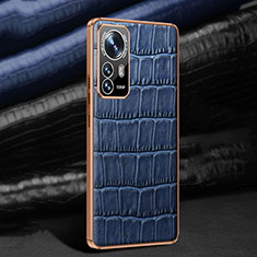Handyhülle Hülle Luxus Leder Schutzhülle S02 für Xiaomi Mi 12 5G Blau