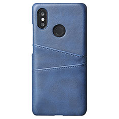 Handyhülle Hülle Luxus Leder Schutzhülle S02 für Xiaomi Mi 8 Blau