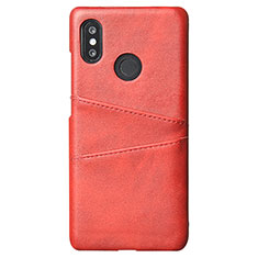 Handyhülle Hülle Luxus Leder Schutzhülle S02 für Xiaomi Mi 8 Rot