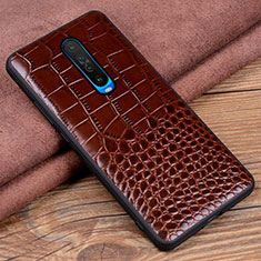 Handyhülle Hülle Luxus Leder Schutzhülle S02 für Xiaomi Redmi K30 4G Braun