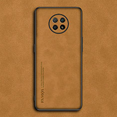 Handyhülle Hülle Luxus Leder Schutzhülle S02 für Xiaomi Redmi Note 9T 5G Braun