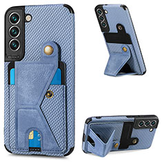 Handyhülle Hülle Luxus Leder Schutzhülle S02D für Samsung Galaxy S22 5G Blau