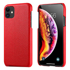 Handyhülle Hülle Luxus Leder Schutzhülle S03 für Apple iPhone 11 Rot