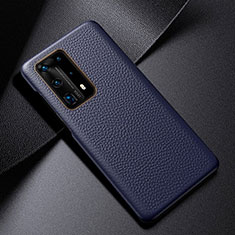 Handyhülle Hülle Luxus Leder Schutzhülle S03 für Huawei P40 Pro+ Plus Blau