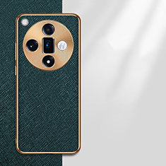 Handyhülle Hülle Luxus Leder Schutzhülle S03 für Oppo Find X7 Ultra 5G Grün