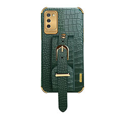 Handyhülle Hülle Luxus Leder Schutzhülle S03 für Samsung Galaxy A02s Grün