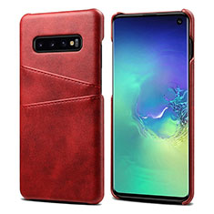 Handyhülle Hülle Luxus Leder Schutzhülle S03 für Samsung Galaxy S10 5G Rot