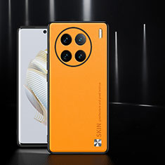 Handyhülle Hülle Luxus Leder Schutzhülle S03 für Vivo X90 5G Orange