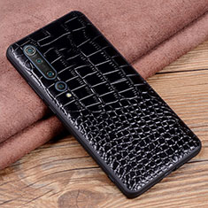 Handyhülle Hülle Luxus Leder Schutzhülle S03 für Xiaomi Mi 10 Schwarz