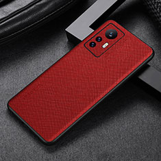 Handyhülle Hülle Luxus Leder Schutzhülle S03 für Xiaomi Mi 12 5G Rot