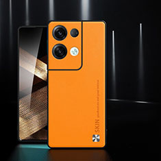 Handyhülle Hülle Luxus Leder Schutzhülle S03 für Xiaomi Redmi Note 13 5G Orange