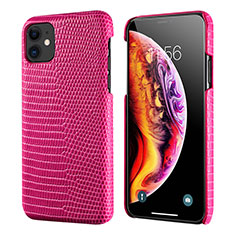 Handyhülle Hülle Luxus Leder Schutzhülle S04 für Apple iPhone 11 Pink