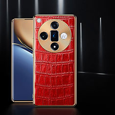 Handyhülle Hülle Luxus Leder Schutzhülle S04 für Oppo Find X7 5G Rot