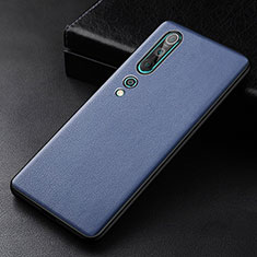 Handyhülle Hülle Luxus Leder Schutzhülle S04 für Xiaomi Mi 10 Blau