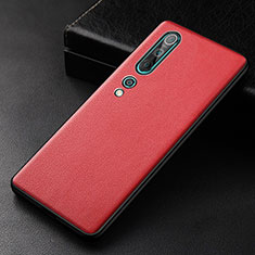 Handyhülle Hülle Luxus Leder Schutzhülle S04 für Xiaomi Mi 10 Rot