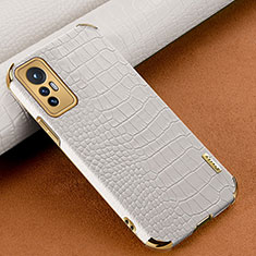 Handyhülle Hülle Luxus Leder Schutzhülle S04 für Xiaomi Mi 12X 5G Weiß