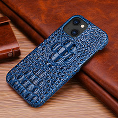 Handyhülle Hülle Luxus Leder Schutzhülle S05 für Apple iPhone 13 Mini Blau