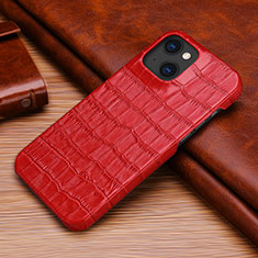 Handyhülle Hülle Luxus Leder Schutzhülle S06 für Apple iPhone 14 Rot