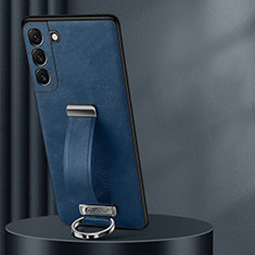 Handyhülle Hülle Luxus Leder Schutzhülle S06 für Samsung Galaxy S22 5G Blau