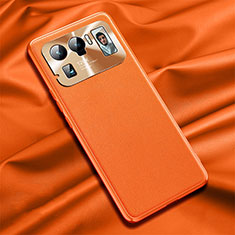 Handyhülle Hülle Luxus Leder Schutzhülle S06 für Xiaomi Mi 11 Ultra 5G Orange