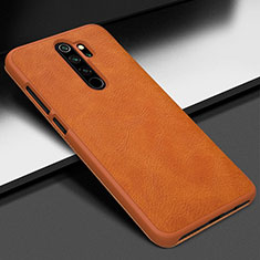 Handyhülle Hülle Luxus Leder Schutzhülle S06 für Xiaomi Redmi Note 8 Pro Orange