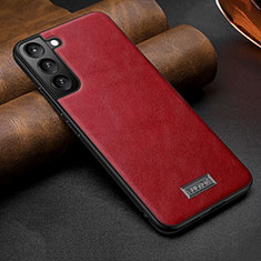 Handyhülle Hülle Luxus Leder Schutzhülle S07 für Samsung Galaxy S21 FE 5G Rot