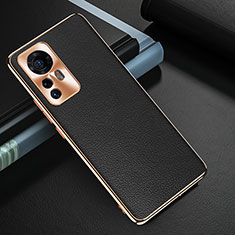 Handyhülle Hülle Luxus Leder Schutzhülle S07 für Xiaomi Mi 12 5G Schwarz