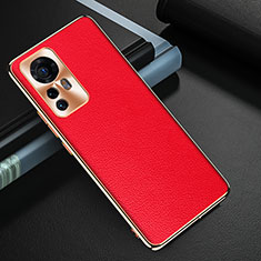 Handyhülle Hülle Luxus Leder Schutzhülle S07 für Xiaomi Mi 12 Pro 5G Rot