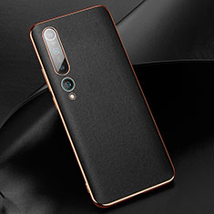 Handyhülle Hülle Luxus Leder Schutzhülle S09 für Xiaomi Mi 10 Schwarz