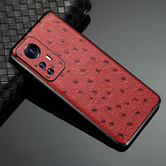 Handyhülle Hülle Luxus Leder Schutzhülle S09 für Xiaomi Mi 12 5G Rot