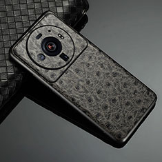Handyhülle Hülle Luxus Leder Schutzhülle S11 für Xiaomi Mi 12 Ultra 5G Grau