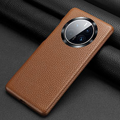 Handyhülle Hülle Luxus Leder Schutzhülle ST2 für Huawei Mate 60 Braun