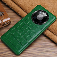 Handyhülle Hülle Luxus Leder Schutzhülle ST3 für Huawei Mate 40 Pro Grün