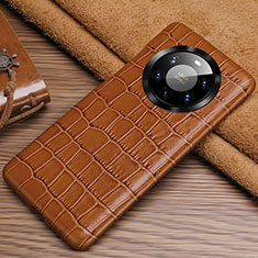 Handyhülle Hülle Luxus Leder Schutzhülle ST3 für Huawei Mate 40 Pro+ Plus Braun
