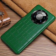 Handyhülle Hülle Luxus Leder Schutzhülle ST3 für Huawei Mate 40 Pro+ Plus Grün