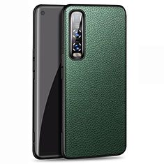 Handyhülle Hülle Luxus Leder Schutzhülle U03 für Oppo Find X2 Pro Grün