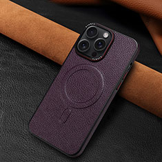Handyhülle Hülle Luxus Leder Schutzhülle WZ1 für Apple iPhone 14 Pro Violett