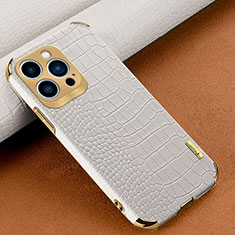 Handyhülle Hülle Luxus Leder Schutzhülle XD1 für Apple iPhone 13 Pro Max Weiß