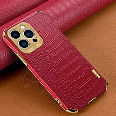 Handyhülle Hülle Luxus Leder Schutzhülle XD1 für Apple iPhone 14 Pro Max Rot
