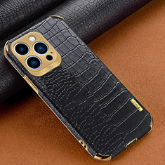 Handyhülle Hülle Luxus Leder Schutzhülle XD1 für Apple iPhone 14 Pro Max Schwarz